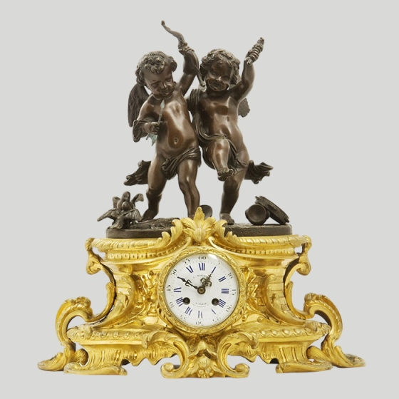 Часы "Танцующие Амур и Психея", Франция, мастерская «L. Marchand», 1850-1860-е гг.